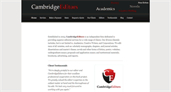 Desktop Screenshot of cambridgeeditors.com