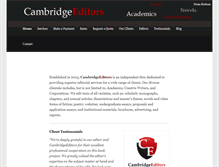 Tablet Screenshot of cambridgeeditors.com